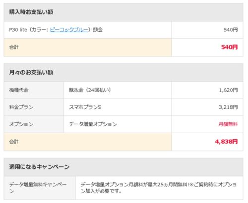 Yモバイルの機種変更手順の画像
