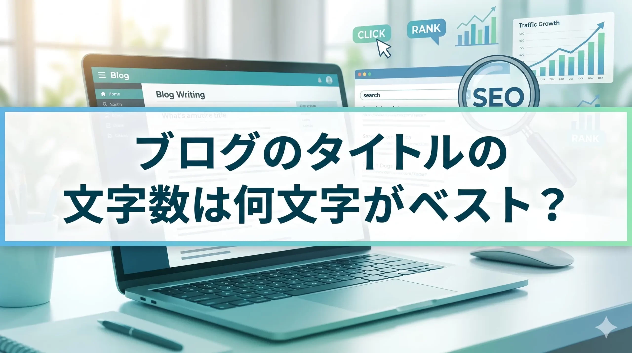 ブログのタイトルの文字数は何文字がベスト？スマホ向けの最適な長さと3つのコツ！