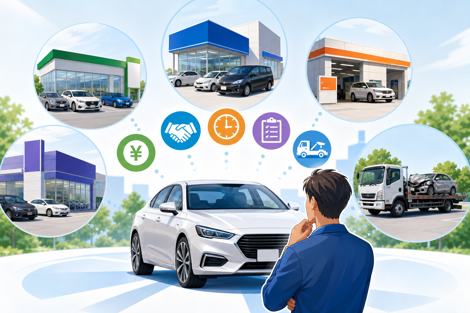 車を売るならどこがいい?買取業者を比較します
